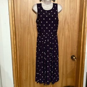 Anne Klein midi dress with belt and lingerie straps